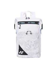 YONEX Badminton Backpack Multi-functional Stylish Sports Trendy Double Shoulder Bag BA249CR White Blue