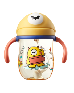 babycare Kids Water Cup with Straw, Anti-Spill and Anti-Choking Sippy Cup for Babies 6 Months and Up, PPSU 240ml