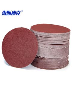 Haystick HKCL-307 Pneumatic Sander Polisher Car Waxing Machine Air Grinder 5-inch Holeless Flocking Sandpaper 100 Grit 100 Sheets