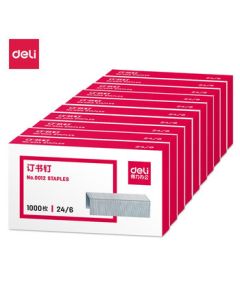 Deli Standard Universal Staples, Office Stationery, 12# 24/6 25 Sheets 0012 (10-Pack)