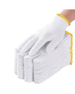 GXM Wear-Resistant Thread Gloves, Labor Protection Gloves, Cotton Yarn Gloves, 12 Pairs/Pack for Construction Site Handling and Workshop Maintenance [Enterprise Customization]
