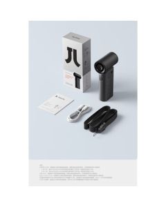 Jisulife Mini Portable Fan - Ultra High Speed Energy Efficient Handheld Fan with USB Charging, Powerful Cooling Desktop Fan for Heat Dissipation, Life9 Black 3600mAh