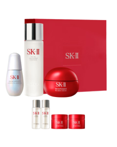 SK-II Facial Treatment Essence 230ml + Cream 50g + GenOptics Spot Essence 30ml Skincare Set SK2 Cosmetics SKII