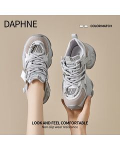 DAPHNE Women's Dad Shoes 2025 New Arrival Thick-Sole Height-Increasing Casual Summer Sneakers with Breathable Mesh Upper