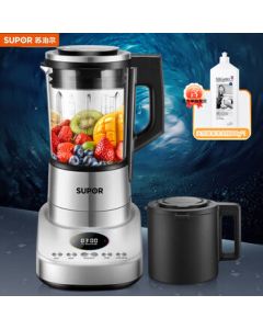 SUPOR Home Blender with Quiet Operation, Detachable and Steam Cleaning, Multi-function Heating Blender, Baking and Grinding, Dual Cups Included SP66R + Free Bottle of Dish Soap (Single Shipment)