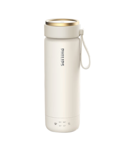 PHILIPS Electric Heating Travel Mug - Mini Portable Thermos Cup for Men and Women, Ideal Business Gift