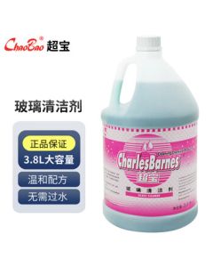 CHAOBAO DFF022 Glass Cleaner - Commercial Glass Stain Remover and Cleaning Solution for Hotels and Hospitality, 3.8L*1 Bottle