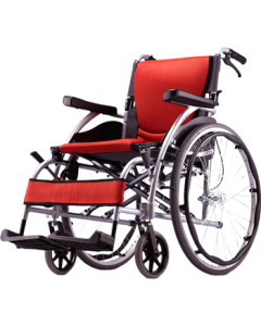 Karma (karma) Home Care Manual Wheelchair for Elderly with Comfortable Curved Seat Cushion Handcart KM-1502