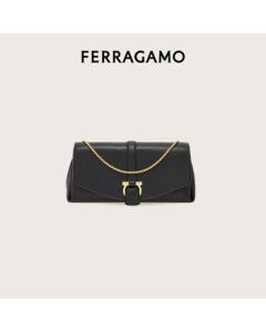 Ferragamo Women's Black Shoulder Bag 0777229 Gift for Girlfriend Black 0777229 OS