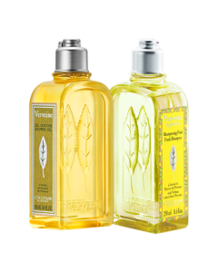 L'Occitane Verbena Gift Set (Shower Gel + Shampoo) - Moisturizing, Hydrating, Long-Lasting Fragrance, Refreshing Birthday Gift