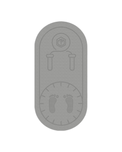 JINGDONG Jingzao Round Cordless Jump Rope Mat Yoga Mat Soundproof Shock-Absorbing TPE Yoga Mat Thickened 8mm Indoor Fitness Mat Grey