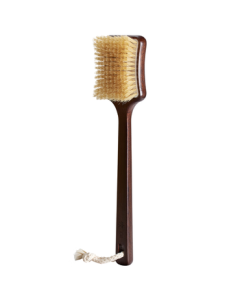 Bath Seen Ebony Standard Bristle Bath Brush Shower Brush Boar Bristle Body Soft Bristle Brush Massage Brush Back Scrubber
