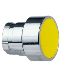Schneider Electric Domestic XB2B Series Reset Button Head (Flat Head) Yellow ZB2BA5C