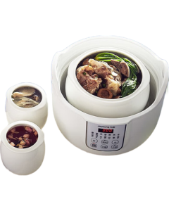 Joyoung Electric Stew Pot, Electric Stew Cup with Three Ceramic Inner Pots (1.8L + 0.5L*2) for Bird's Nest, Automatic Home Use DGD1811BS [Bulk Purchase][Supports Drop Shipping]