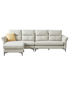 QuanU Home Modern Minimalist Functional Tech Fabric Sofa with Removable Washable Storage Chaise Sectional L-Shaped Sofa for Living Room