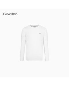 Calvin Klein Jeans Men's Casual Round Neck Comfortable CK Pure Cotton Printed Breathable Long-Sleeve T-Shirt J322255 for Autumn