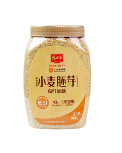 Jinglipei Wheat Germ Oats 968g/Tin No Added Sucrose High Fiber Original Flavor High Protein Low GI Nutritious Instant Cereal