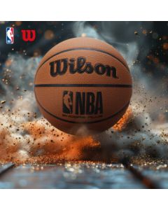 Wilson NBA Encore Plus Dust-Resistant Leather Outdoor Magic Pro Size 7 Basketball for Adults