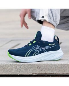 ASICS Men's Neutral Running Shoes 1011B796-400 Navy/Green 42.5