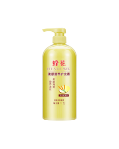 Bee & Flower Smooth Conditioner 1L - Wheat Protein Nourishment for Dry, Damaged, Colored Hair, Hydrating & Smoothing for Men & Women