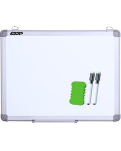 AUCS 45*60cm Small Whiteboard Writing Board Blackboard for Home Wall-Mounted Erasable High-Quality Kids Students Meeting Office Teaching Live Streaming Magnetic Whiteboard Handwriting Drawing Board