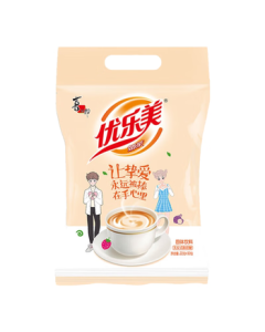 Youlemei Milk Tea Powder 22g x 30 Bags Original/Taro/Strawberry/3 Flavors Breakfast Afternoon Tea Instant Drink Sachets