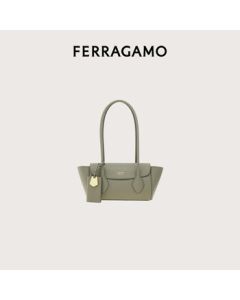 Ferragamo Women's Dark Gray Shopping Bag 0776829 Gift for Girlfriend