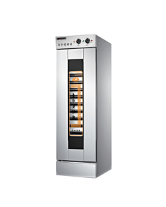 Lecon Commercial Fermentation Proofer for Baking Bread and Steamed Buns, Large Capacity Stainless Steel Steamer and Proofing Cabinet, Single Door with 16 Trays (Including Trays) LC-MFF16