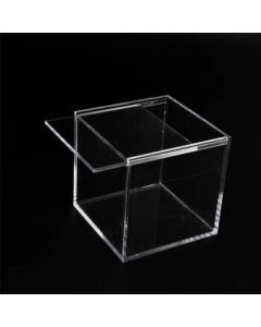 Saint Deli Snack Box Transparent Acrylic + Square Transparent Plastic Candy Box + Matte Paper