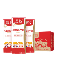 Australia's Own Children's Growth Milk - Imported Whole Milk for Students' Breakfast, 200ml x 24 Boxes