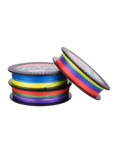 Folk Artist 8-Strand PE Line 100m Colorful High-Strength Fishing Line for Lure Casting, Sea Fishing, and Raft Fishing, Size 1.0