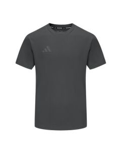 Adidas Men's Short Sleeve 2025 Sports Fitness Outdoor Skin-Friendly Breathable Lightweight Quick-Dry T-Shirt Dark Gray/Light Gray 2XL