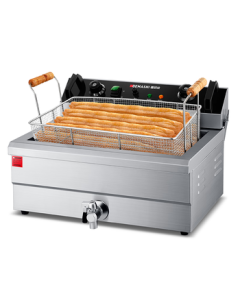 DEMASHI Electric Deep Fryer Commercial Single Pot 30L Deep Fryer for Home Use, Frying Chicken, Fries, Dough Sticks, Skewers, Smokeless Electric Deep Fryer DMS-DZL201V