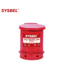 Sisbel WA8109700 Waste Bin Fireproof Explosion-Proof Hazardous Waste Chemical Steel Trash Can Laboratory Waste Collection Bin 79.3L
