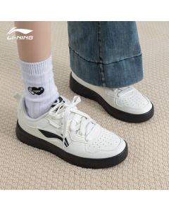 Li-Ning Women's Casual Shoes Chunyun Authentic 2025 New Breathable Sneakers Thick-Soled Elevating Low-Top Sports Shoes White Sneakers