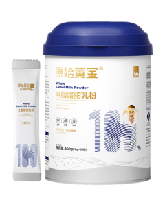 Original Gold Xinjiang 100% Pure Camel Milk Powder 1 Can 300g for Middle-Aged and Elderly High-Calcium Adult Milk Powder No Sucrose Camel Milk Powder
