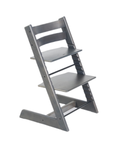 Nuskin Baby High Chair Infant High Chair Children's Dining Chair Baby Seat Growth Chair Retro Gray