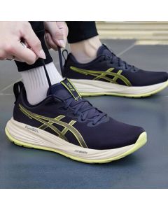 ASICS Men's Running Shoes GEL-CUMULUS 27 Cushioned Comfort Breathable Low-Top Sneakers Blue Gray 40.5