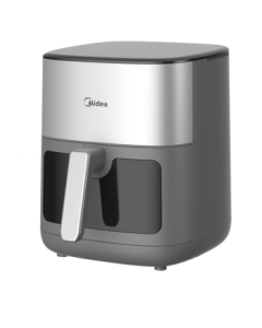 Midea Dual Heat Source Air Fryer with Viewing Window, No Need to Flip, 6.5L Large Capacity for Home Use, 3 Cooking Modes, Precise Temperature Control, Metal Cavity KZC6516
