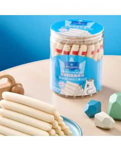 No.1 Member Store Deep Sea Cod Sausage Original Flavor 480g (32 Pieces) DHA-Enriched Snack for Babies