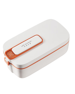 LIFE ELEMENT Rechargeable Electric Lunch Box, Waterless Heating, Portable Mini Lunch Box for Students, Car/Portable Charger USB Compatible, Freeze-Fresh Lunch Box F79-01