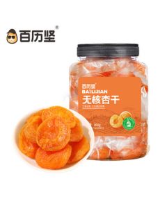 Bailijian Pitted Dried Apricots Single Pack 400g/Can Preserved Fruit Snacks Red Apricot Dried Fruit