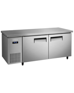 Star Workstation Freezer Refrigerated Work Table Freshness Cabinet Kitchen Horizontal Commercial Refrigerator Water Bar Counter Flat Freezer Milk Tea Equipment KTC-1880GT