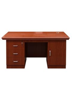 Aopike Office Desk Manager Desk 1600*800*760 E1 Grade High-Density Board Walnut Wood Veneer