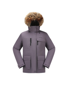 Decathlon New Goose Down Parka Waterproof Outdoor Coat Volcanic Rock Warm Workwear Jacket 5253901