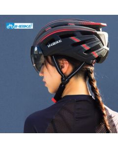 INBIKE Mountain Road Bike Cycling Helmet with Integrated Windshield for Men and Women - Safety Gear
