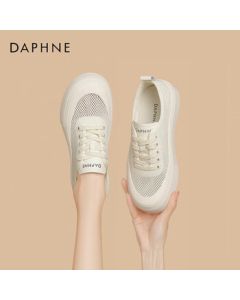 Daphne Women's Casual Shoes Summer Lightweight Breathable Mesh Hollow-out Sneakers 4024101715 Beige 40