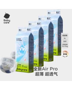 babycare Airpro Ultra-Thin Breathable Diapers Extra Large Size XL36 Pcs * 4 Packs (12-17kg)