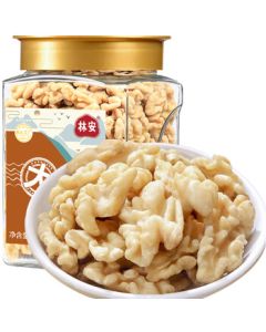 Lin'an Premium Shelled Walnut Kernels Peeled Nuts Roasted Snacks for Pregnancy Leisure Snack Dried Fruits 320g Canned