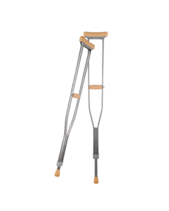 Yuwell Adjustable Aluminum Underarm Crutches - Medical Walking Aid for Elderly and Fracture Patients, Mid-Autumn Festival Gift